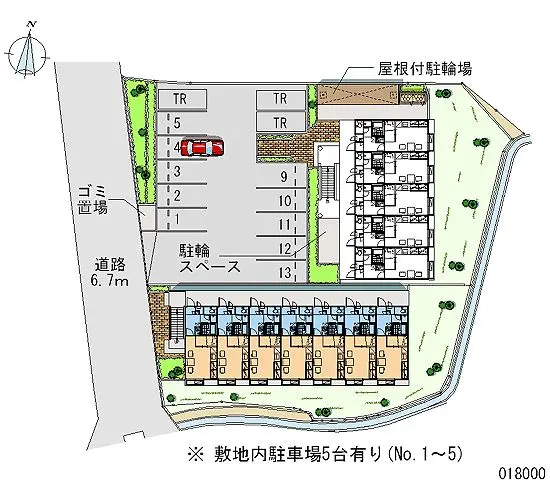 ★手数料０円★羽曳野市西浦　月極駐車場（LP）